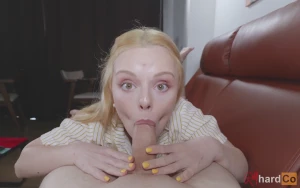Getting my face covered with cum after sucking that cock hard full