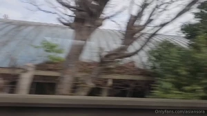 I dressed a little slutty on my train ride in japan lot s of guys were