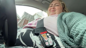 Got a new car yesterday somehow my belly still manages to touch the