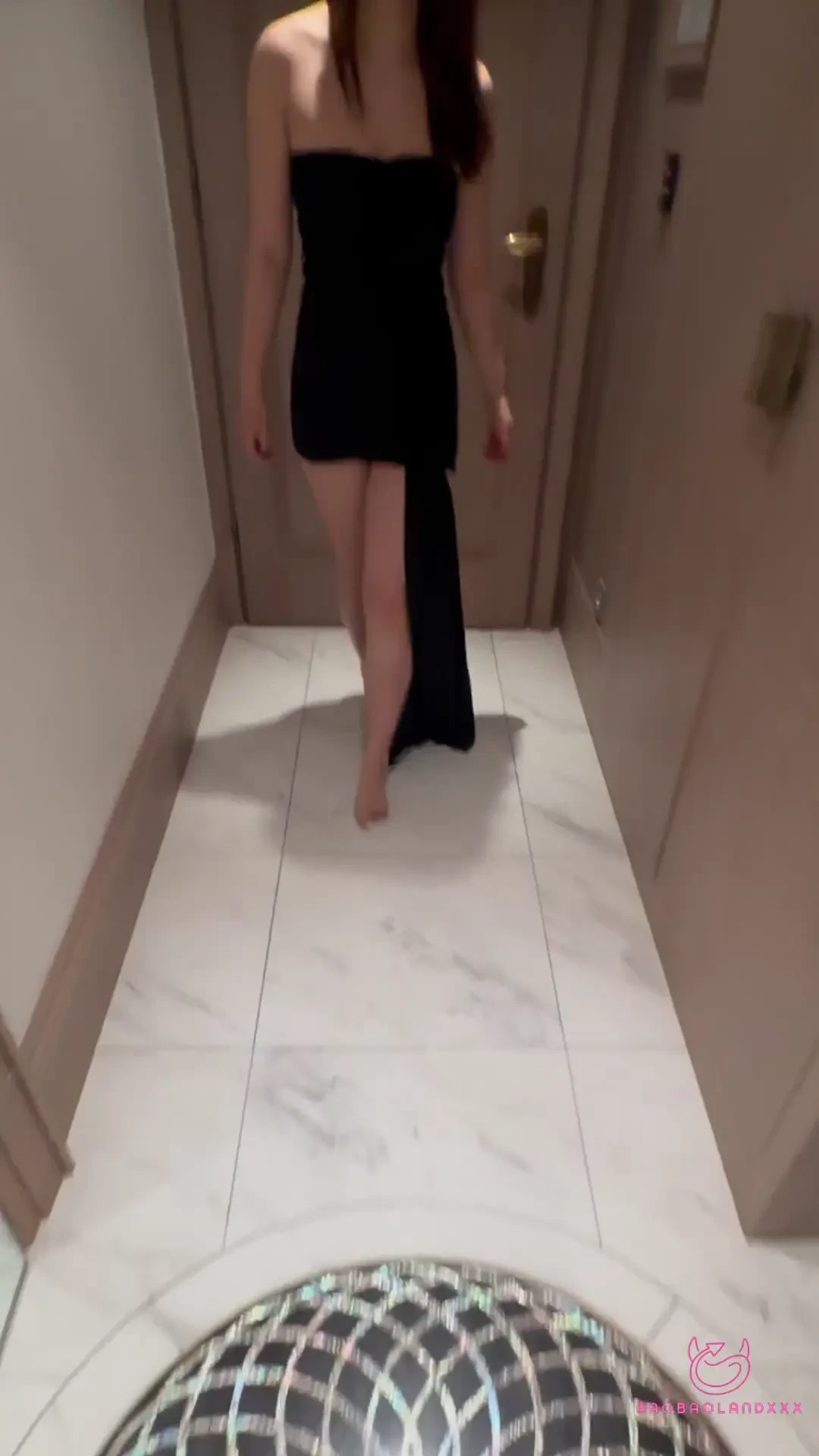 Imagine you re in a hotel room and your dream girl next door just 