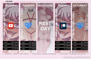 Official schedule https patreon com vlohen https twitter com lohenva