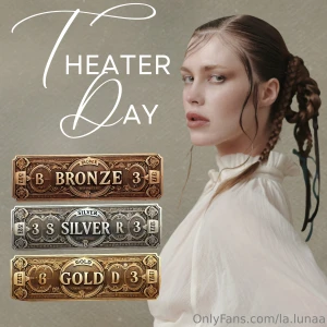 Theater day with the most enchanting actress today is theater day and