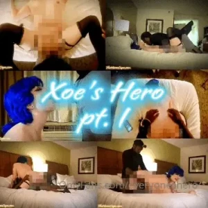 Xoe s hero pt i starring xoe grim - watch xoe give the hero a bj