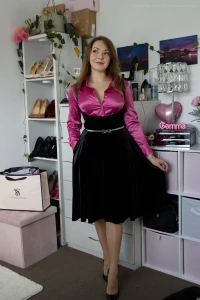 Happy monday all satin and velvet goes so well together doesn t it i part 14