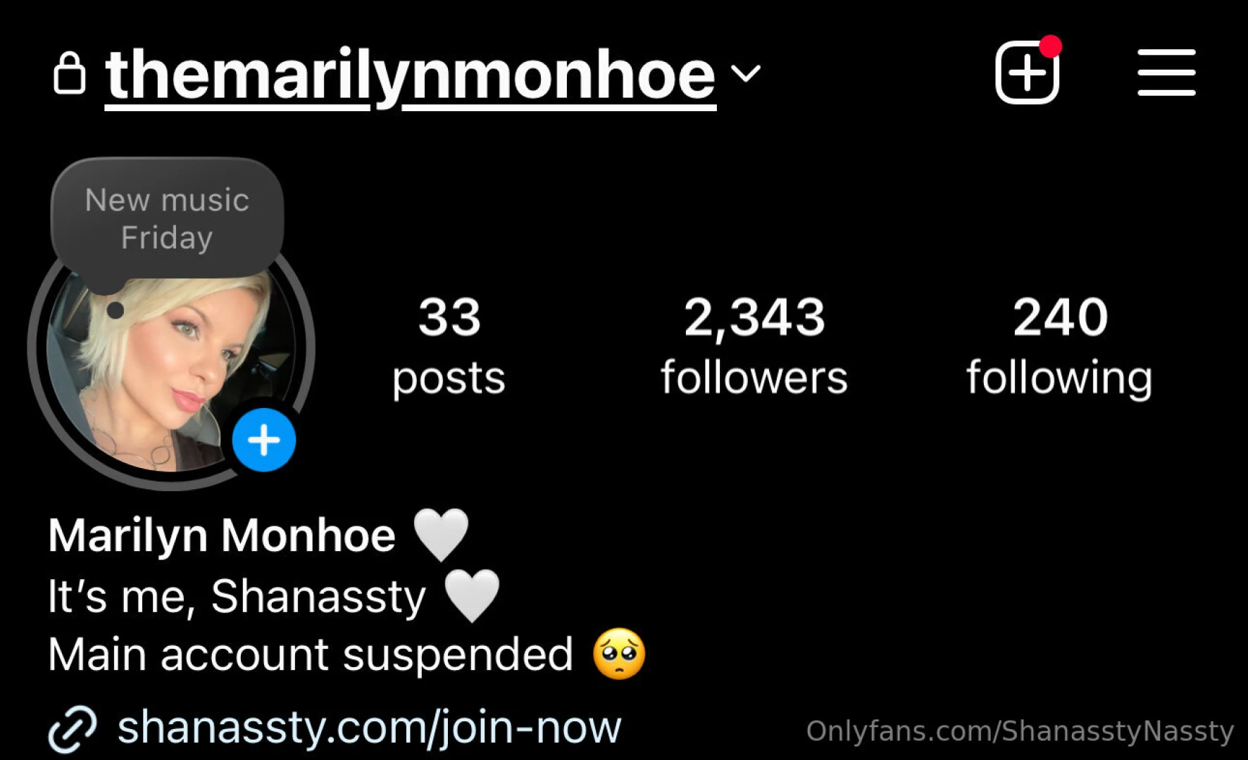 My main ig account was suspended follow me on my backup account 