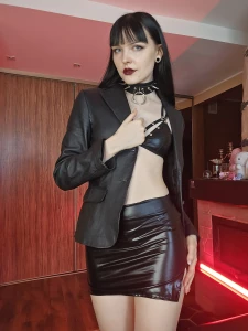 Leather s hugging me tight hehe