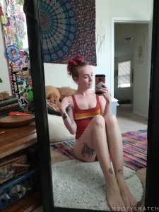 I m loving this retro vibe body suit it makes my ass look real plump part 6