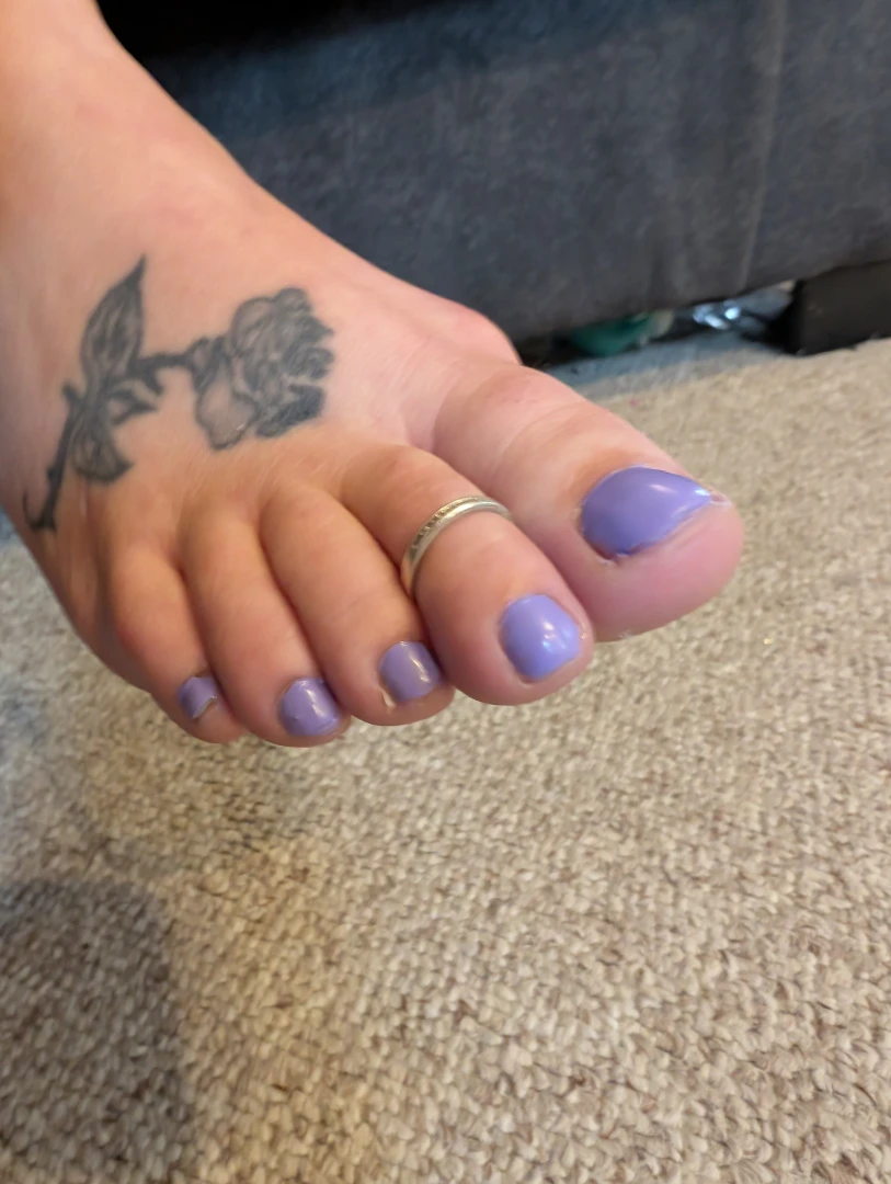My purple easter toes part 3 
