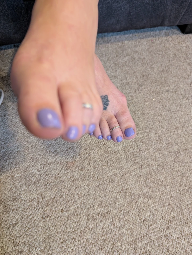 My purple easter toes part 4 