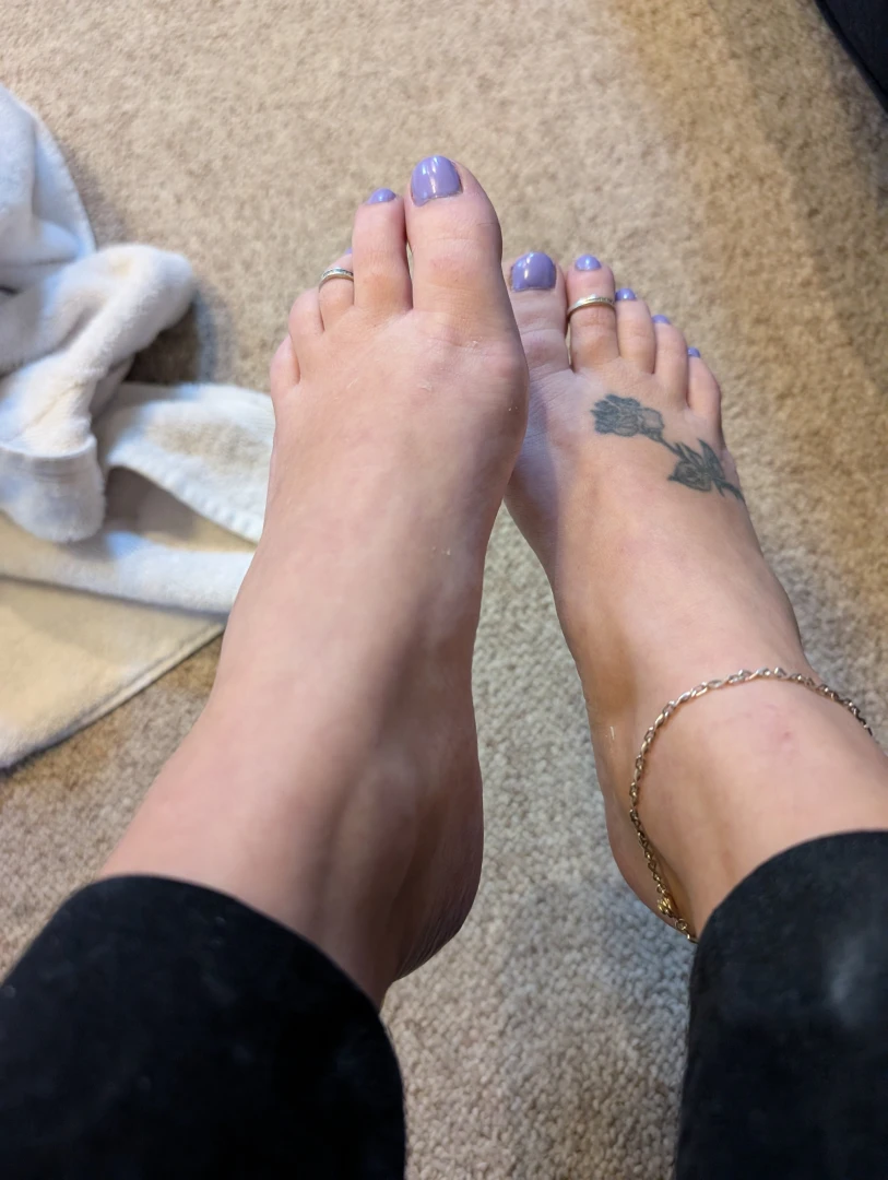 My purple easter toes part 1 