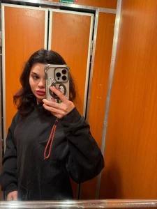 Topless in elevator