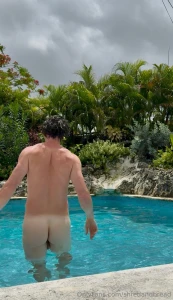 One last swim before we leave the island