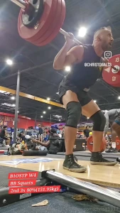 A quick recap of this past month training squats deads bench hiit