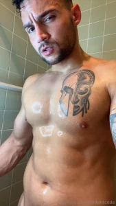 Very sexy post gym shower package raw dick nude captions are included